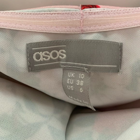 ASOS Maternity Floral ruffle shift off shoulder - Picture 12 of 12